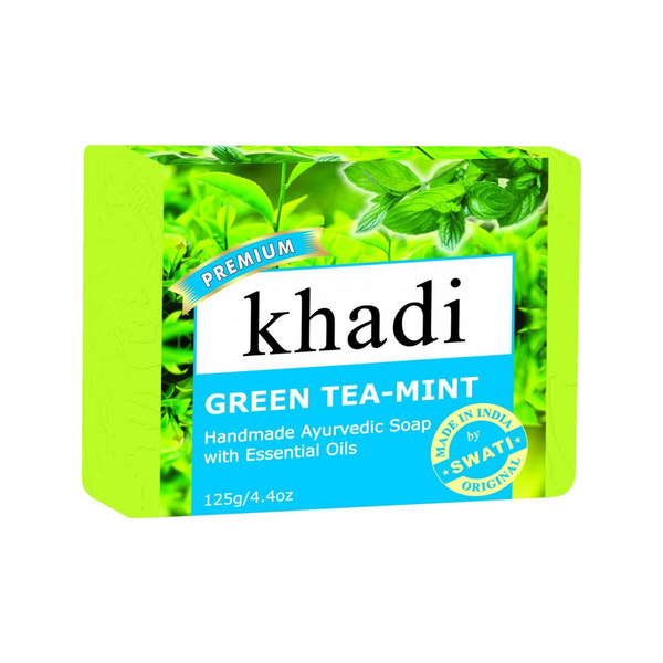 Khadi Premium Green Tea-Mint Soap 125 Gm.